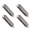 Pendrive 128GB USB 3.2 (USB A + USB C) Hoco UD15 szary
