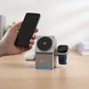 Ładowarka indukcyjna Forcell F-Energy 3w1 Rotation Cube Qi2 zgodna z MagSafe (F-06) srebrna 0INT