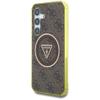 GUESS futerał do SAMSUNG S25 GUHMS25SHG4PRTGW (Magnetic IML Metal Glitter 4G Circle Triangle) brązowy