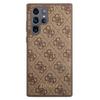 GUESS futerał do SAMSUNG S22 Ultra GUHCS22LG4GFBR (4G Metal Gold Logo) brązowy