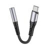 Adapter AUX Jack 3,5 mm do USB C Hoco LS33 szary