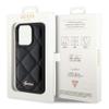 GUESS futerał do IPHONE 15 Pro Max GUHCP15XPSQSQSK (Quilted Metal Logo) czarny