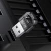 Adapter USB A bluetooth Hoco UA28 transparentny czarny