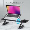 Podstawka pod laptop uniwersalna regulowana + chłodzenie YL-803 czarna