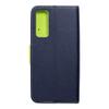 Kabura FANCY Book do HUAWEI P Smart 2021 granatowo limonkowy