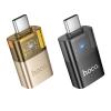 Adapter OTG USB C do USB A Hoco UA36B złoty