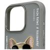 NIMMY futerał GLASSES COOL DOG do IPHONE 16 Pro Max szary