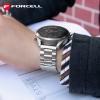 Pasek do Samsung Galaxy Watch Forcell F-Design FS06 zatrzask stal 20 mm srebrny