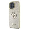 GUESS futerał do IPHONE 16 Pro Max GUHCP16XHG4SGD (Fixed Glitter Big 4G) złoty
