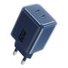 Ładowarka sieciowa do telefonu Forcell F-Energy GaN III Crystal Color 2x USB C AVS SSFC3.0 60W + kabel USB C do USB C VT-60 granatowa 0INT