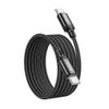 Kabel USB C do USB C Hoco 3A 60W 2 m X89 czarny