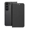 Etui z klapką na Samsung S23 Luna Book Carbon czarne