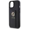 GUESS futerał do IPHONE 13 / 14 / 15 GUHCP15SPGSSADK (Grip Stand 4G Saffiano Strass) czarny