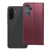 Etui z klapką na Samsung A36 Smart Magneto burgundowe