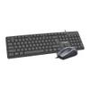 Zestaw klawiatura QWERTY + myszka przewodowy USB A K3186  U+U