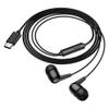 Słuchawki przewodowe douszne USB C Hoco M97 czarne