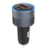 Ładowarka samochodowa Forcell F-Energy Alu 2 x USB C + USB A QC4.0 PD SFC2.0 4,5A 65W szara