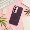 Futerał do Samsung A56 Frame Mag Cover zgodny z MagSafe fioletowy