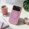 Etui na iPhone 18 Pro / 17 Pro Quartz Circle Stand Mag Cover różowe