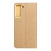 Etui z klapką na Samsung S21 FE Luna Book Gold złote