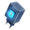 Ładowarka sieciowa do telefonu Forcell F-Energy GaN III Crystal Color 2x USB C AVS SSFC3.0 60W + kabel USB C do USB C VT-60 granatowa 0INT
