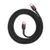 Kabel USB C do USB C Baseus 3A 1 m  CATKLF-G91 czerwono-czarny
