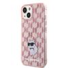 KARL LAGERFELD futerał do IPHONE 15 KLHCP15SHNCMKLP (Monogram) różowy