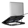 Podstawka chłodząca pod laptop regulowana 2 x USB A LED Hoco GA4 czarna