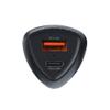 Ładowarka samochodowa Forcell F-Energy Carbon USB C + USB A QC3.0 PD 3A 38W CC50-1A1C czarna
