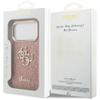 GUESS futerał do IPHONE 17 Pro GUHCP17LHG4SGCP (Fixed Glitter Big 4G Metal Frame) różowy