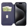 Etui z klapką na iPhone 15 PRO Smart Mag zgodne z MagSafe niebieskie