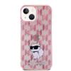 KARL LAGERFELD futerał do IPHONE 15 KLHCP15SHNCMKLP (Monogram) różowy
