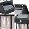 Lampa solarna LED do ogrodu elewacyjna RC-K-1536 czarna