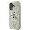 GUESS futerał do IPHONE 16 Plus GUHCP16MHG4SGD (Fixed Glitter Big 4G) złoty