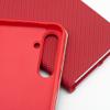 Etui z klapką na Samsung S26 FE Luna Book Carbon czerwone