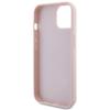 GUESS futerał do IPHONE 13 / 14 / 15 GUHCP15SPSQSQSP (Quilted Metal Logo) różowy