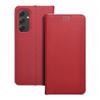 Etui z klapką na Samsung A54 5G Luna Book Carbon czerwone