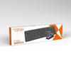 Zestaw klawiatura QWERTY + myszka przewodowy USB A K3186  U+U