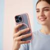 Futerał do iPhone 16 Flexline Mag Cover zgodny z MagSafe różowy