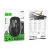 Myszka bezprzewodowa dual-mode (Bluetooth, 2.4G) 1600 dpi RGB Hoco GM40 czarna