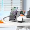 Ładowarka indukcyjna Hoco 3w1 15W kompatybilna z Apple Watch CQ1 czarna