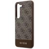GUESS futerał do SAMSUNG S24 Plus GUHCS24MG4GLBR (4G Bottom Stripe) brązowy