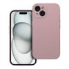 Futerał do iPhone 15 Silicone 2mm pudrowy róż