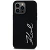 KARL LAGERFELD futerał do IPHONE 14 Pro Max KLHCP14XSCMSMVK (Silicone Sign Metal Logo) czarny