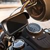 Uchwyt motocyklowy na zamek wodoodporny z daszkiem ( 6,4" - 8" ) czarny
