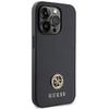 GUESS futerał do IPHONE 15 Pro GUHCP15LPS4DGPK (Strass Metal Logo) czarny