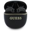 Słuchawki bezprzewodowe douszne TWS Guess Glossy Gold Line Classic czarne