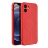 Futerał do iPhone 12 Silicone Mag Cover zgodny z MagSafe czerwony