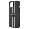 GUESS futerał do IPHONE 15 kompatybilny z MagSafe GUHMP15SP4RPSK (4G Printed Stripes) czarny