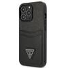 GUESS futerał do IPHONE 13 Pro GUHCP13LPSATPK (Saffiano Double Card Triangle) czarny